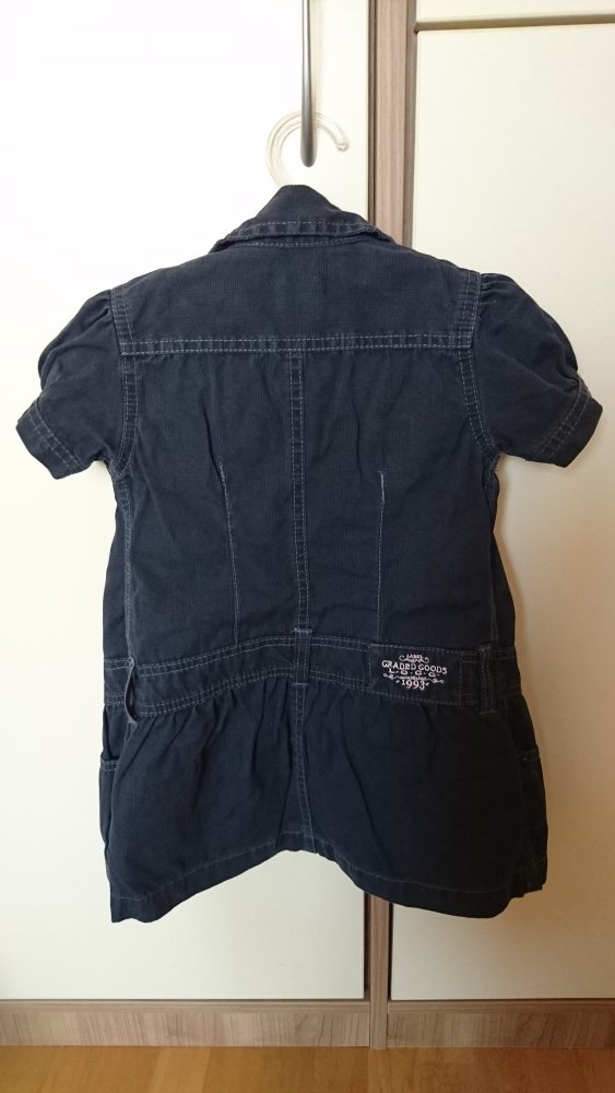 Neuwertiges Blusenjeanskleid in Gr.104 von H&M in dark blue denim
