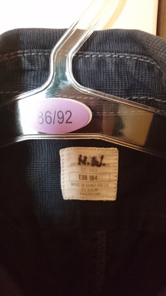 Neuwertiges Blusenjeanskleid in Gr.104 von H&M in dark blue denim