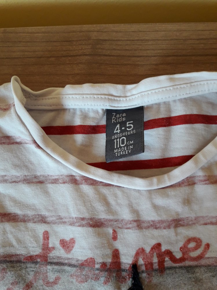 tolles Longsleeve von Zara in Gr. 110 mit Eifelturmmotiv