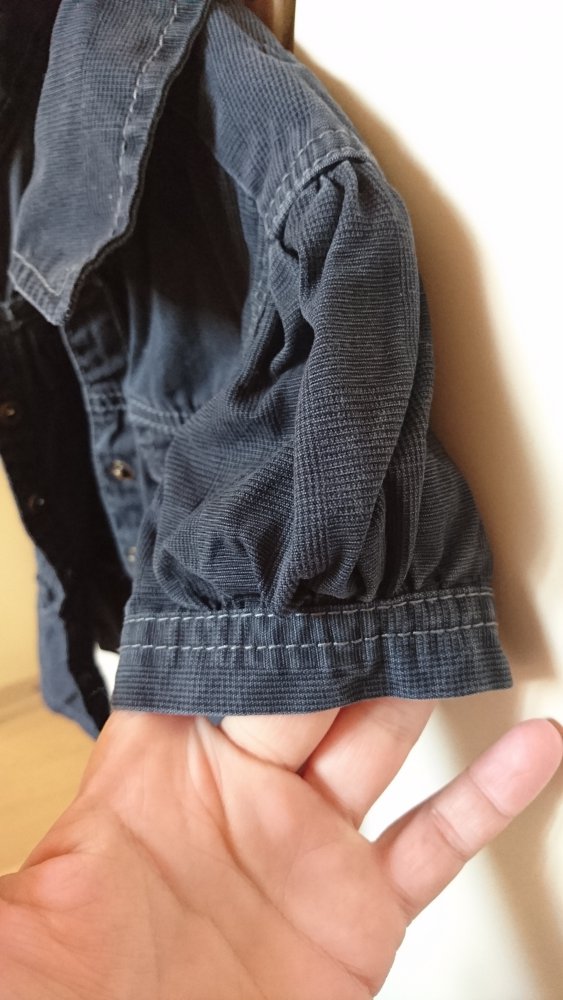 Neuwertiges Blusenjeanskleid in Gr.104 von H&M in dark blue denim