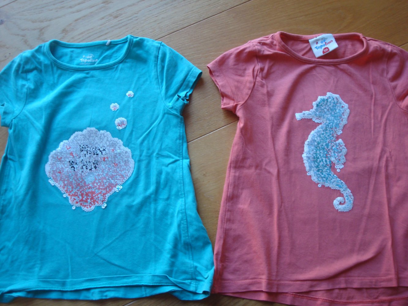T-Shirts 2 Stück mit Wendepailletten