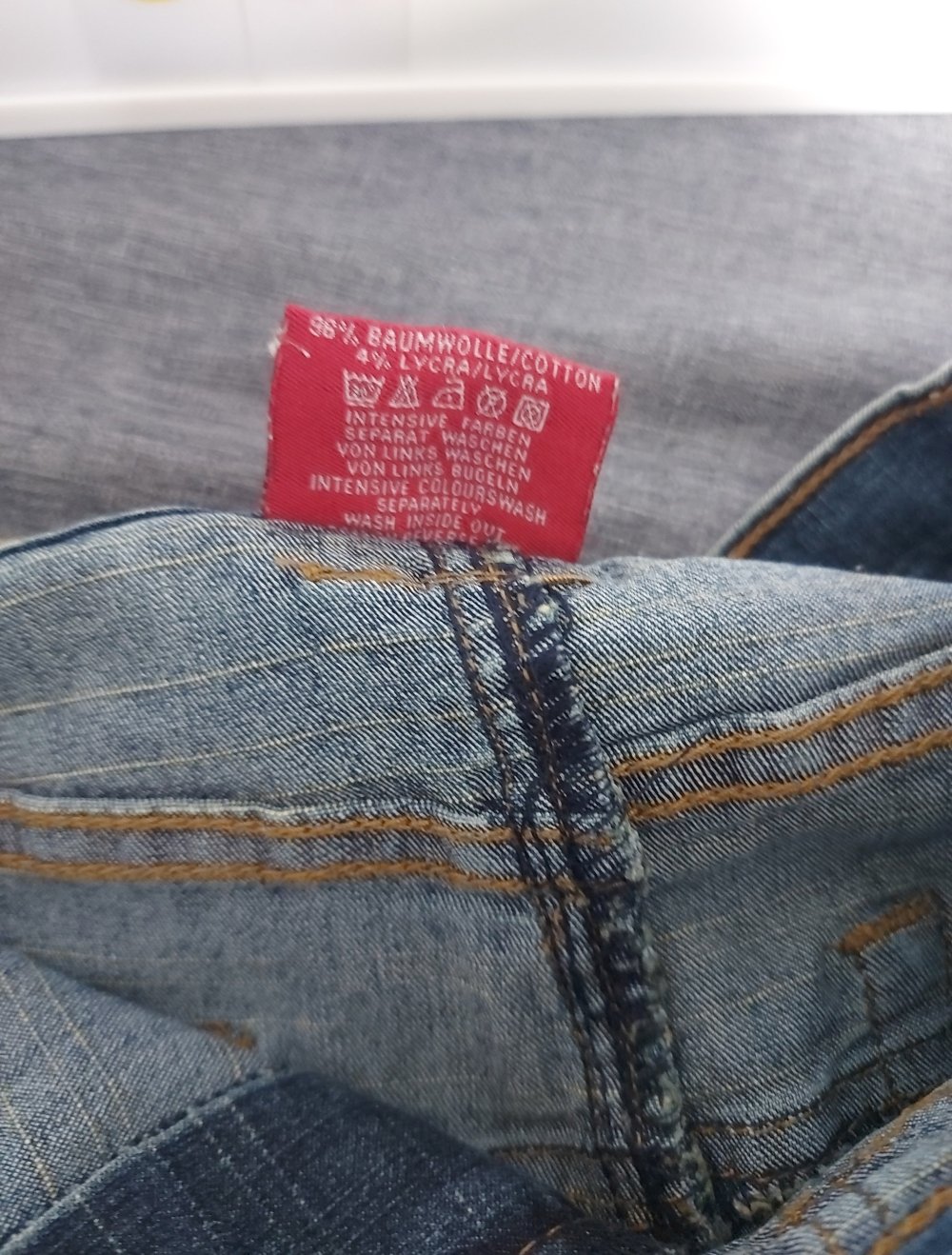 Jeans Minirock Gr. M