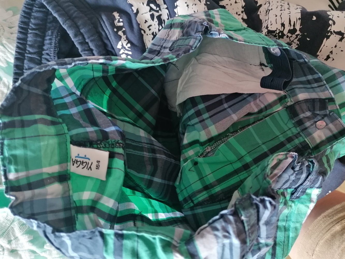 Yigga: karierte Shorts Gr. 164