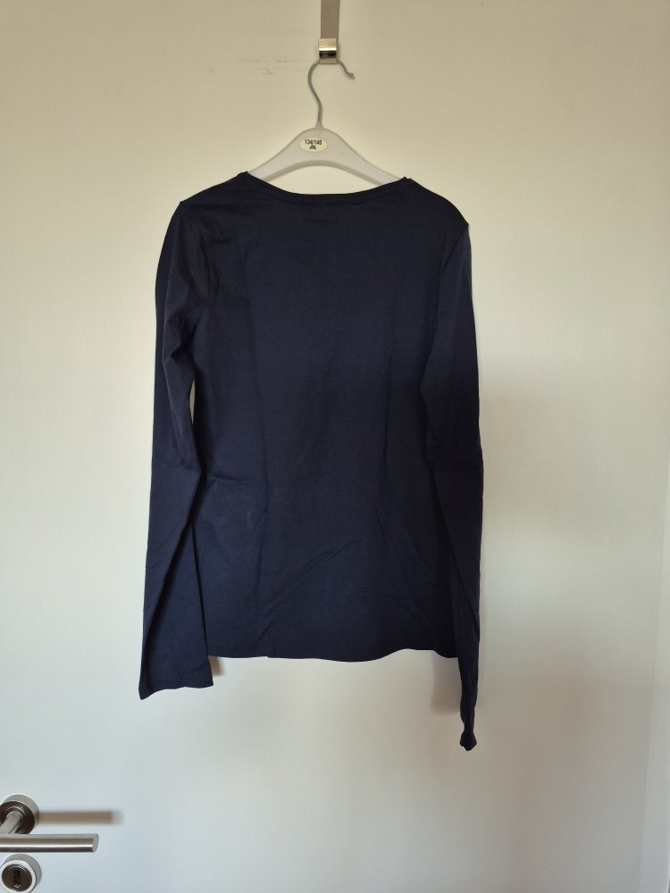 Okaidi: Langarmshirt mit Paillettenschrift Gr. 152