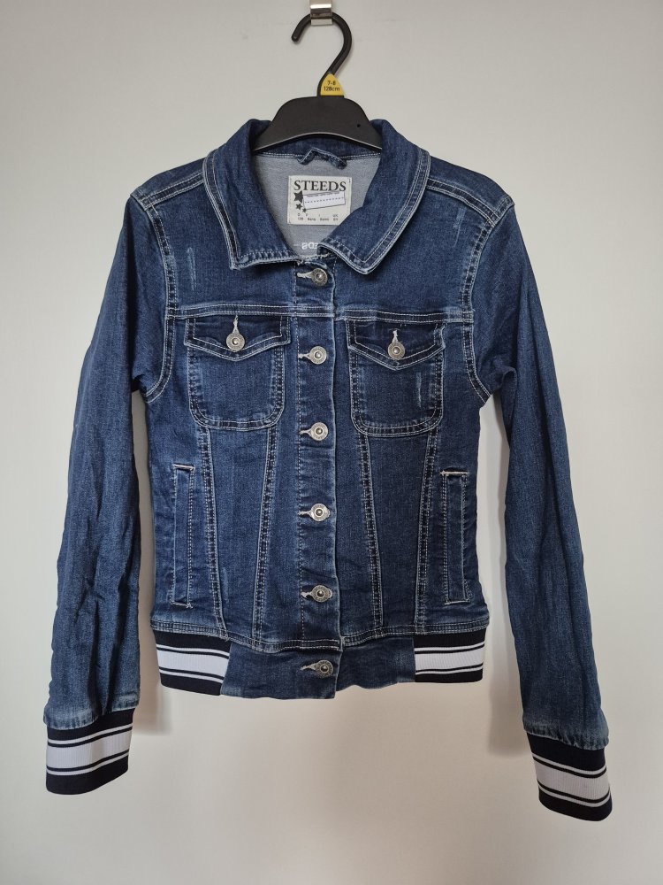 Steeds: Jeansjacke mit Pferdeprint Gr. 128