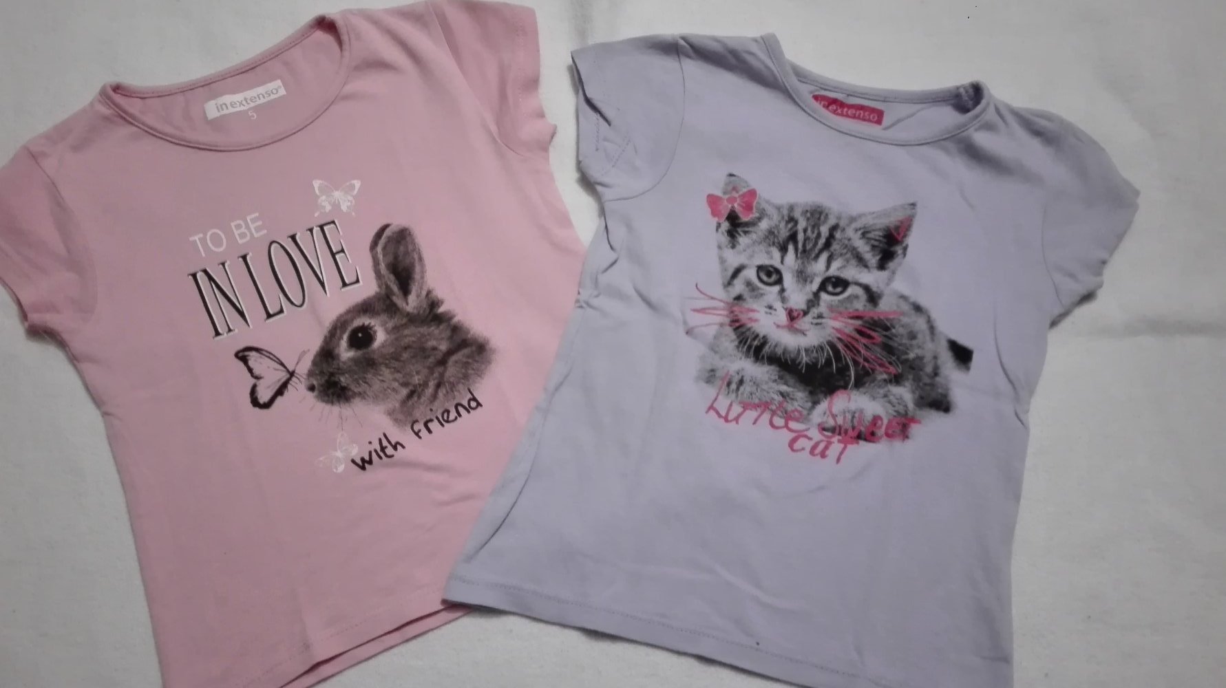 T-Shirt mit Kätzchen Gr. 98/104