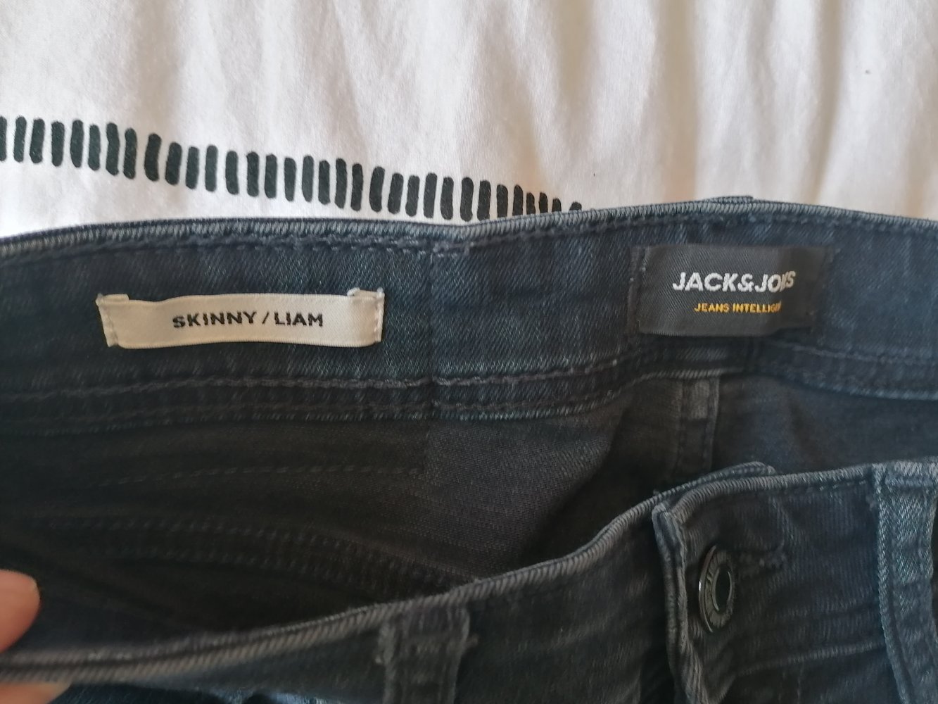 Jack & Jones: marineblaue Skinny Jeans 