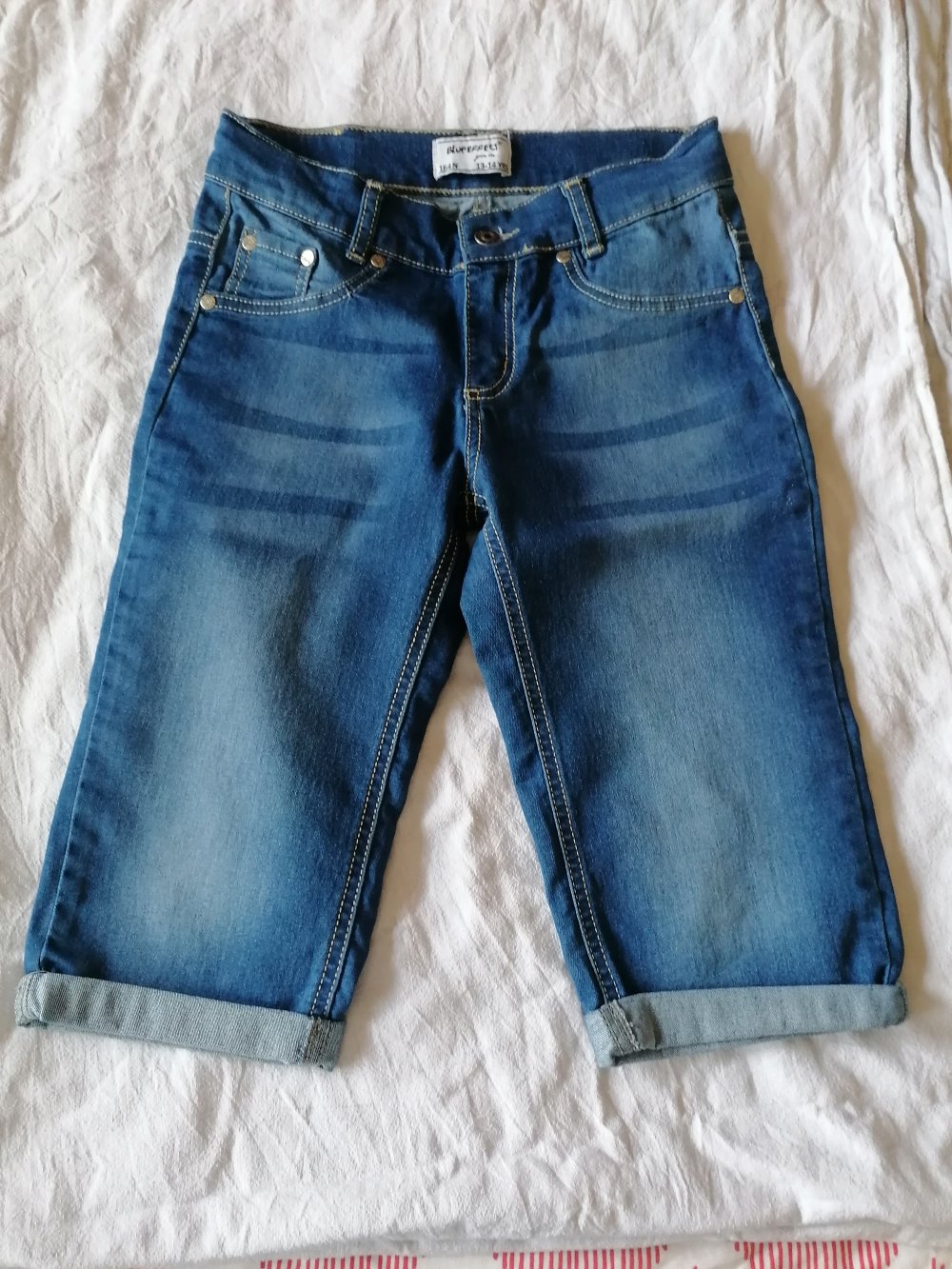 Blue Effect Bermudas Shorts Mädchen, mittelblau, 152 158 164