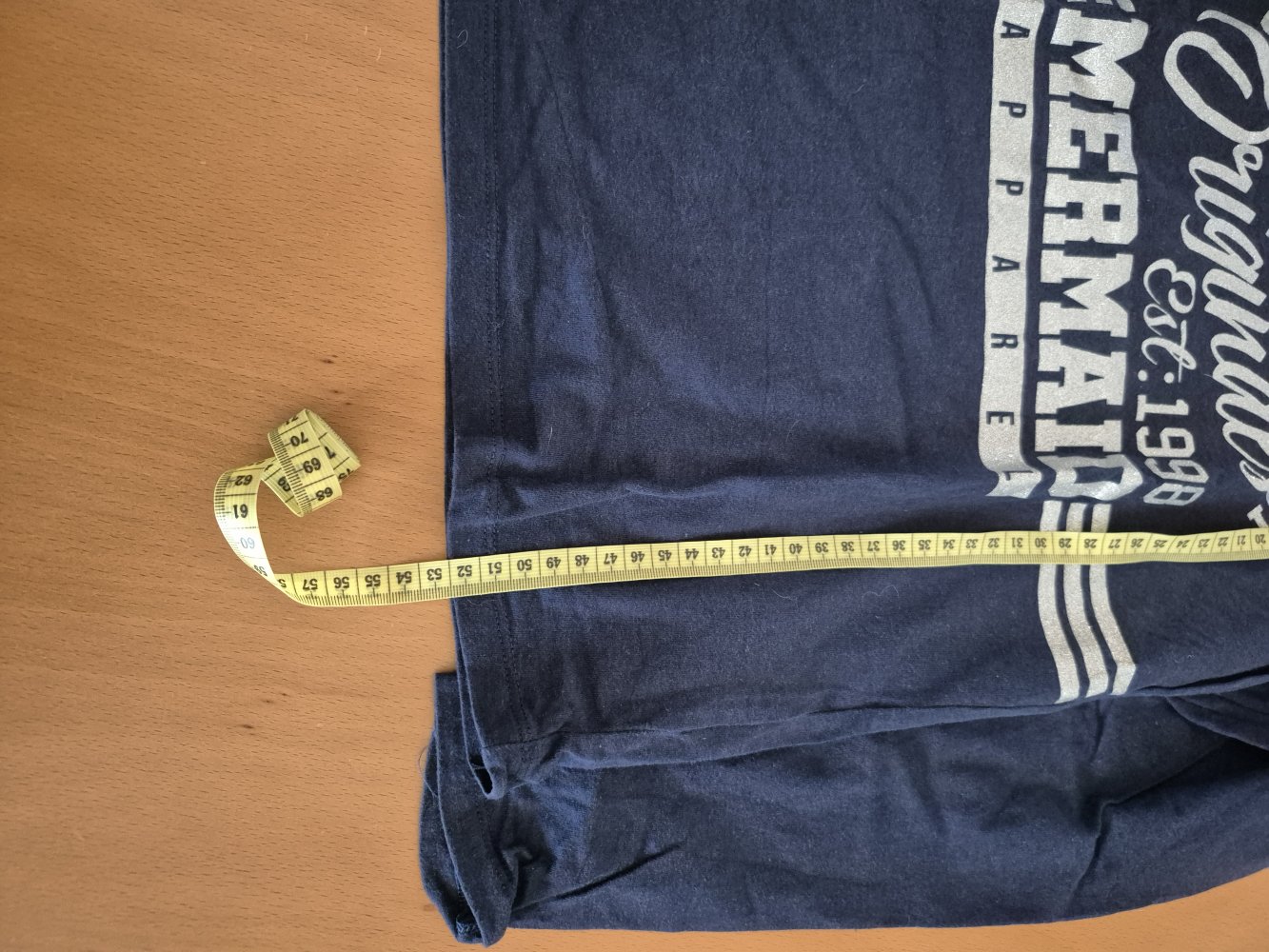 F&F: marineblaues Langarmshirt mit Glitzeraufschrift Gr. 146