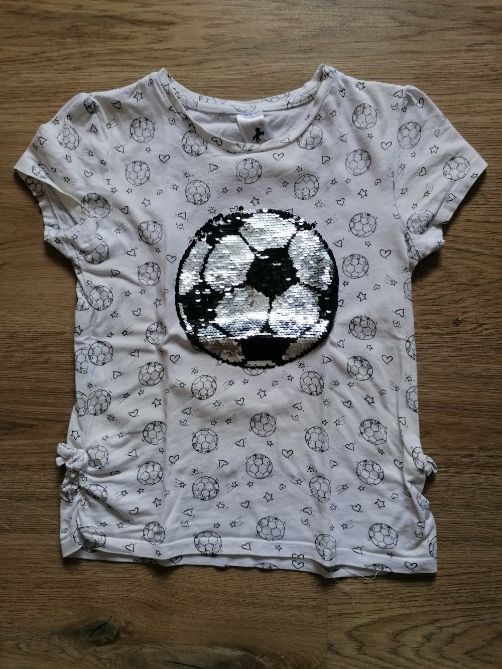 Palomino: Fußballshirt mit Wendepailletten Gr. 134
