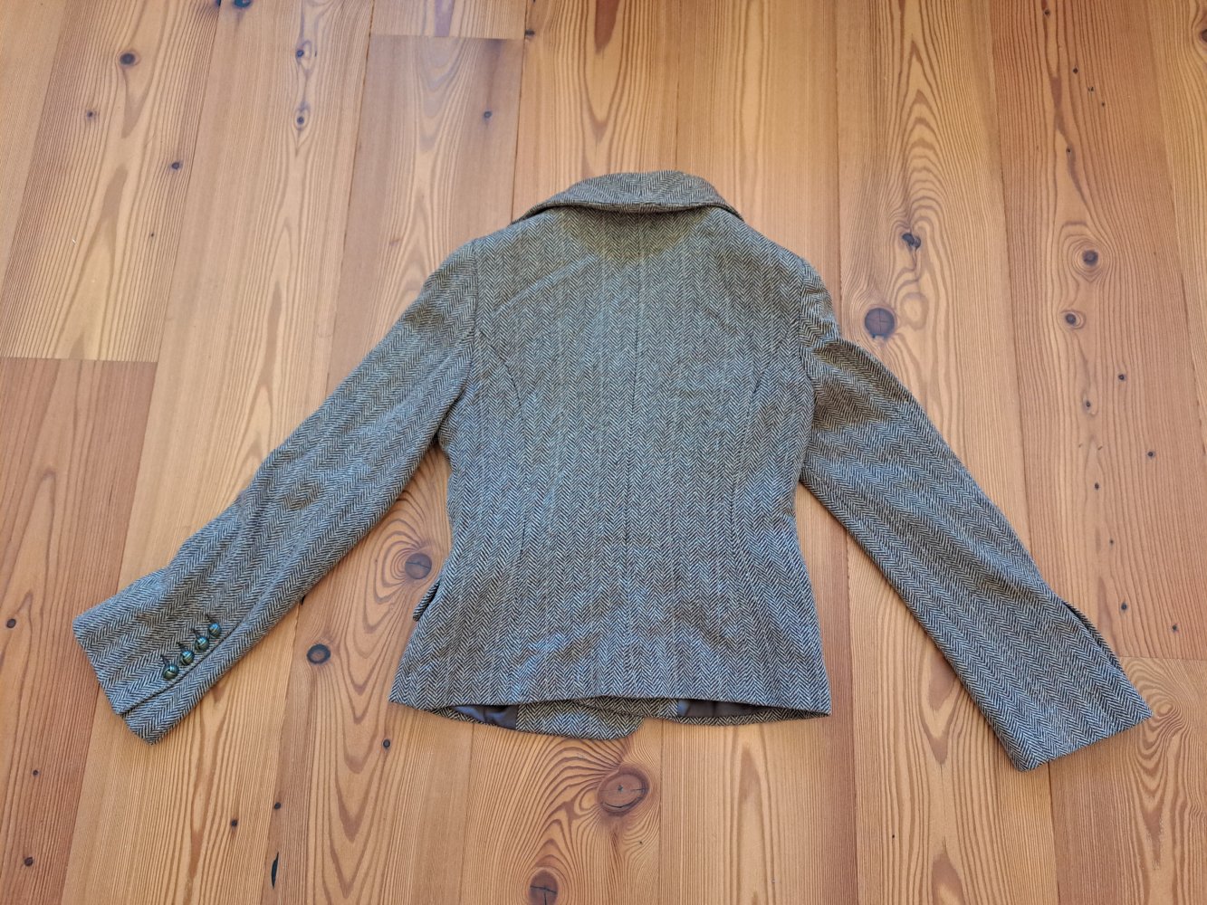 H&M Jacke Wolle Fischgrätmuster