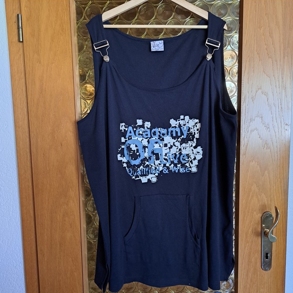 Trägershirt mit Känguru-Tasche Gr. 58 dunkelblau Hänger * Jessica 