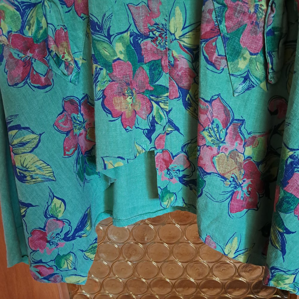 LA BASS Leinen TUNIKA Shirt ÜBERWURF ärmellos Gr. 8XL, LAGENLOOK