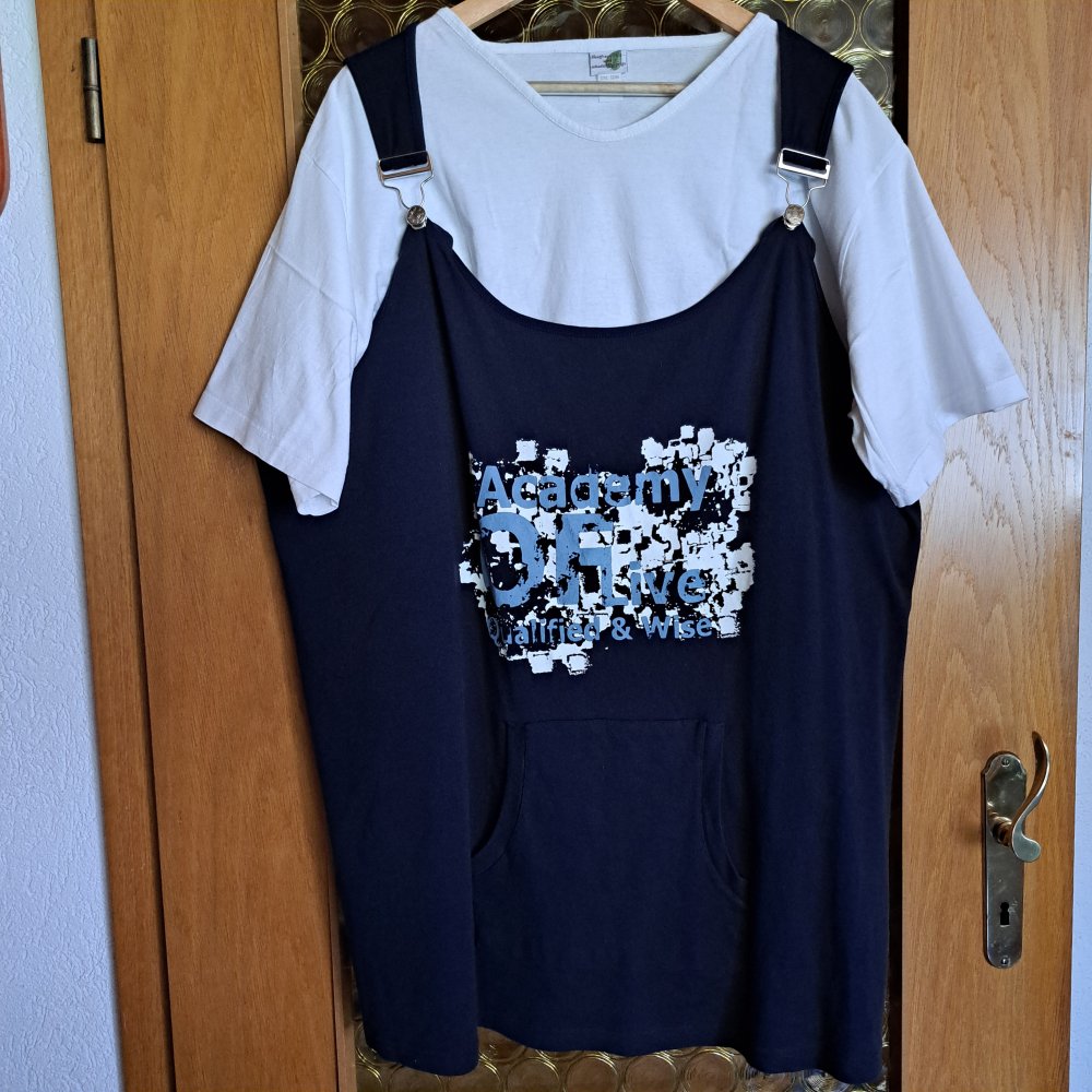 Trägershirt mit Känguru-Tasche Gr. 58 dunkelblau Hänger * Jessica 