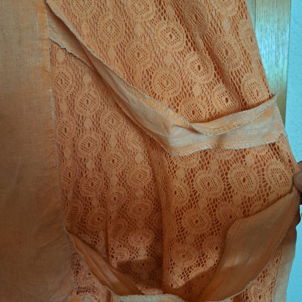 LA BASS Leinen TUNIKA Shirt ÜBERWURF ärmellos Gr. 6XL, LAGENLOOK