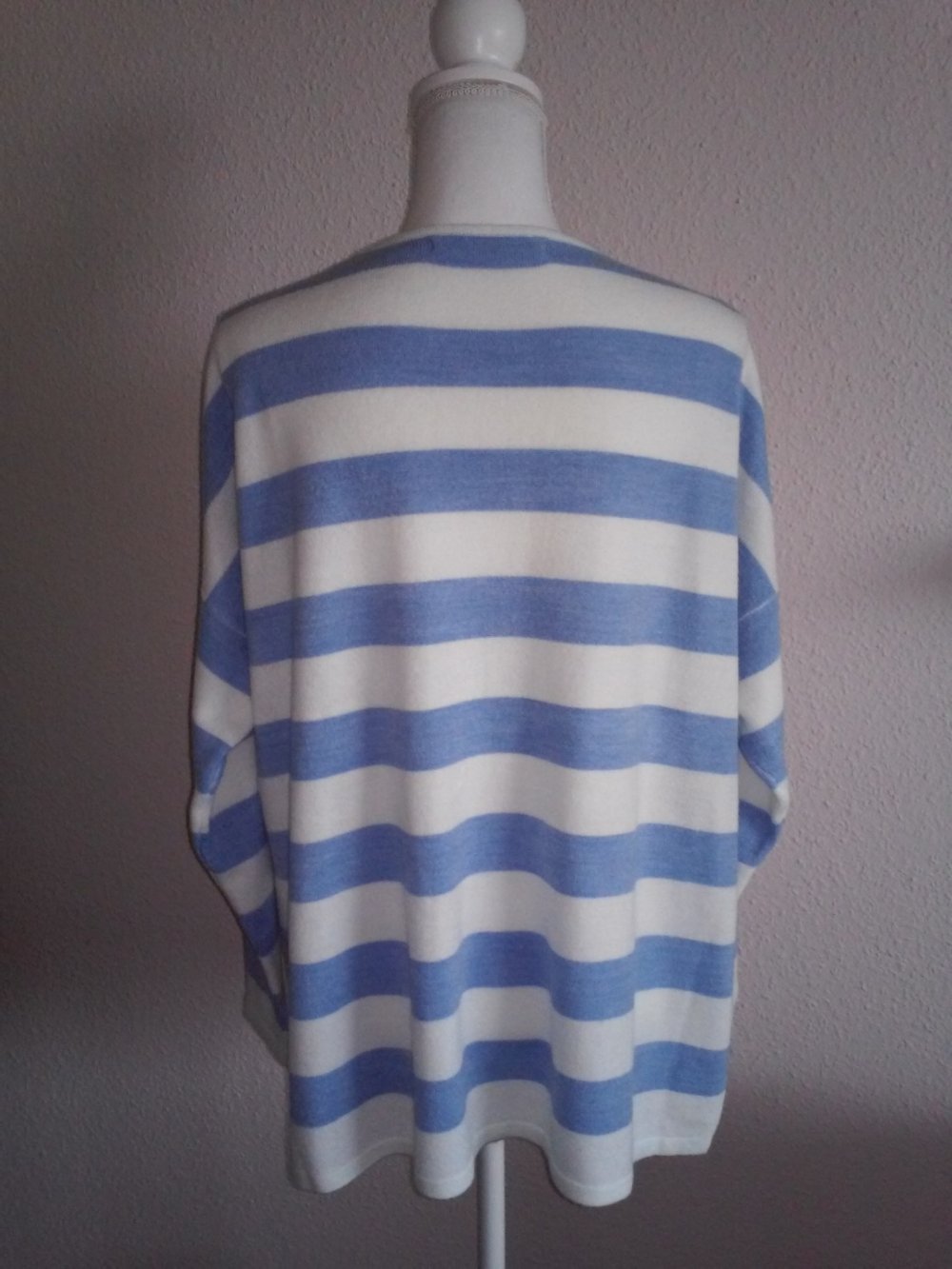 Pullover Pulli marine look/weiter Schnitt/geschlitzt