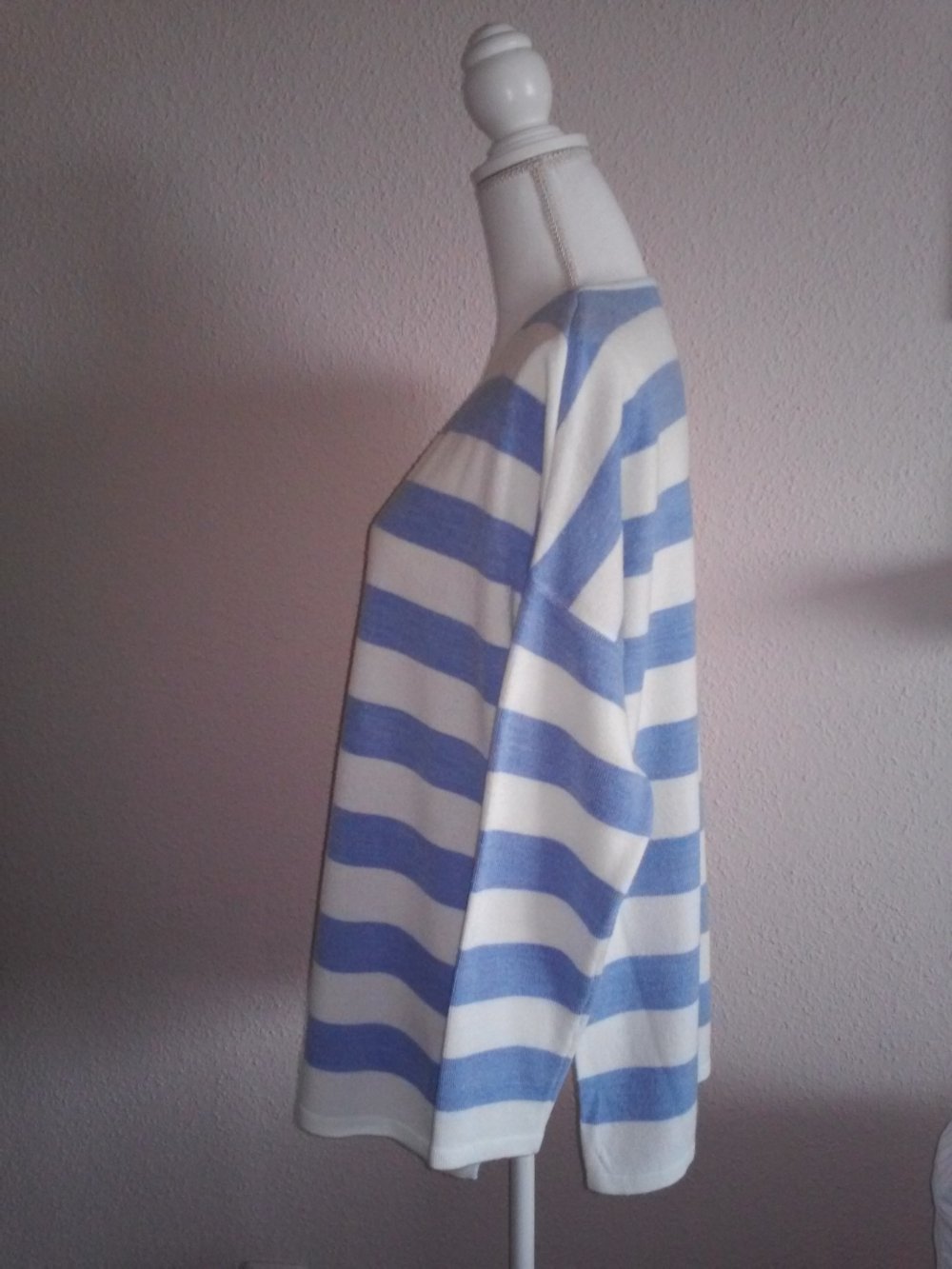 Pullover Pulli marine look/weiter Schnitt/geschlitzt