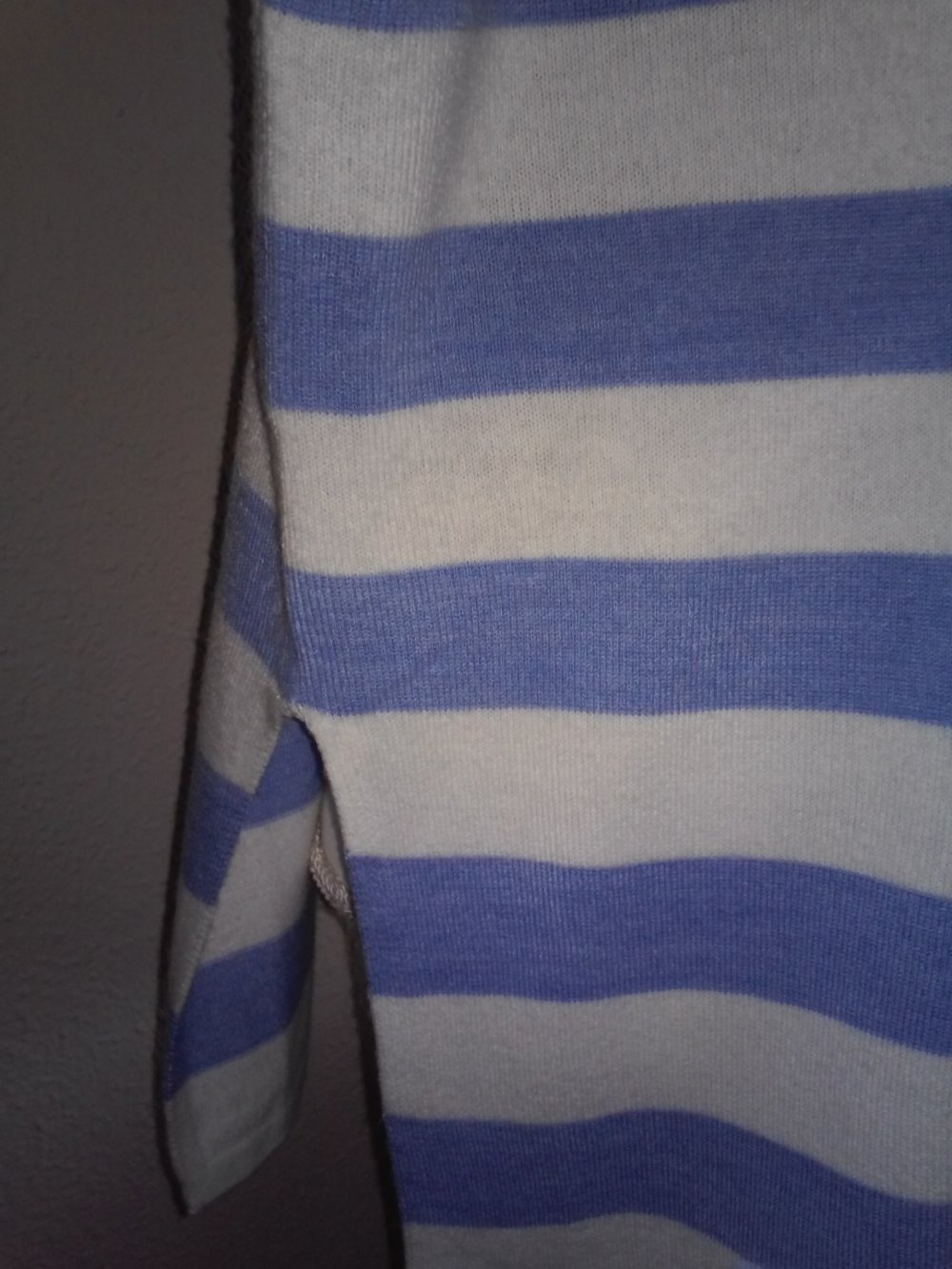Pullover Pulli marine look/weiter Schnitt/geschlitzt