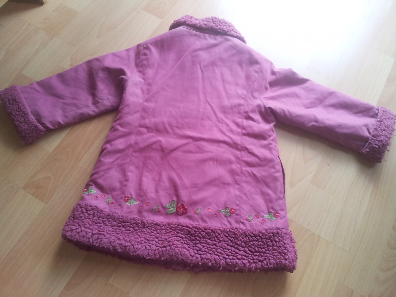 Winterjacke Mantel rosa pink magenta H&M Gr. 104