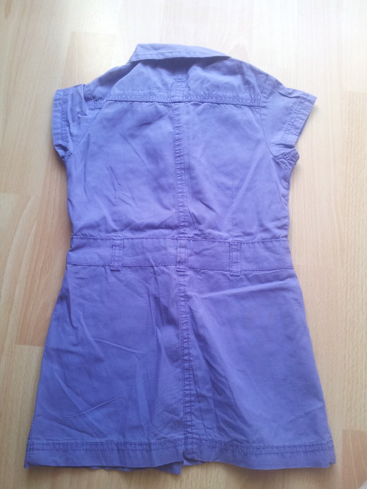 Kleid lila Hemdkleid Gr. 92 kurze Ärmel