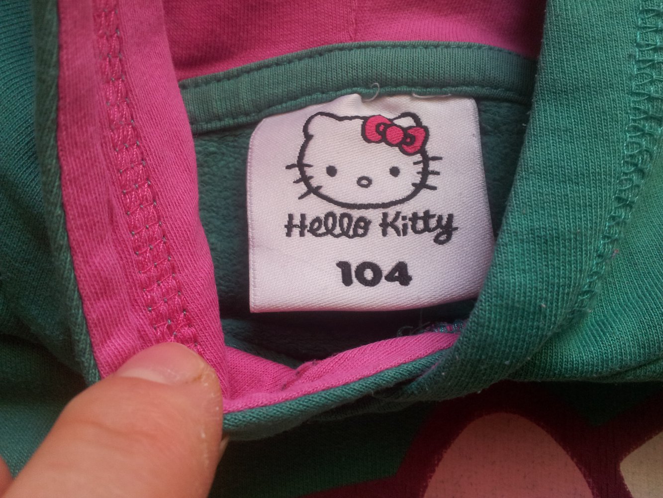 Kapuzenpullover  Hello Kitty grün Gr. 104