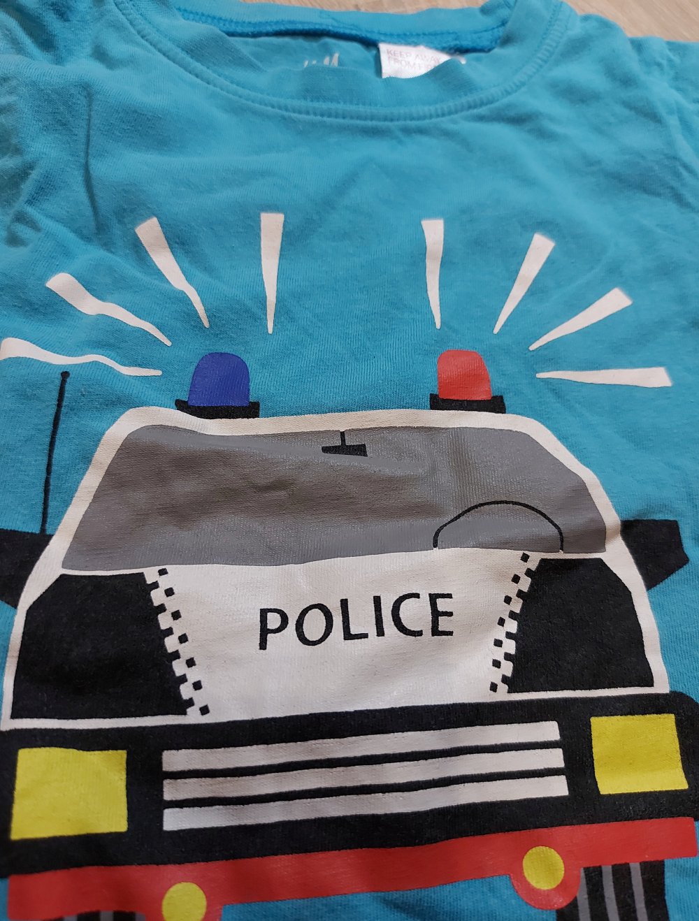 hellblaues T-shirt Größe 86/92 von H&M