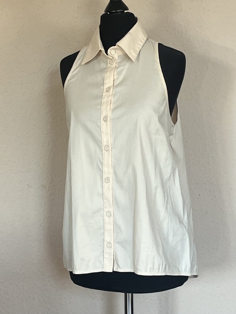 Patrizia Pepe Sera Vokuhila Tunkia Bluse Gr.S / ital. Gr.42 Creme