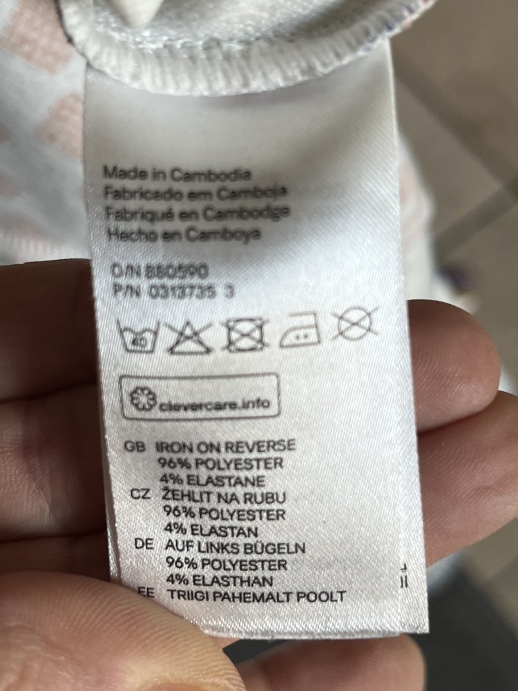 H&M Divided Skater Kleid mit Criss Cross Rücken Gr.36/38 in Patch Work Optik