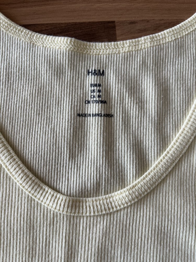 2 H&M Feinripp Trägerhemden Gr.S/M in Pastell Farben