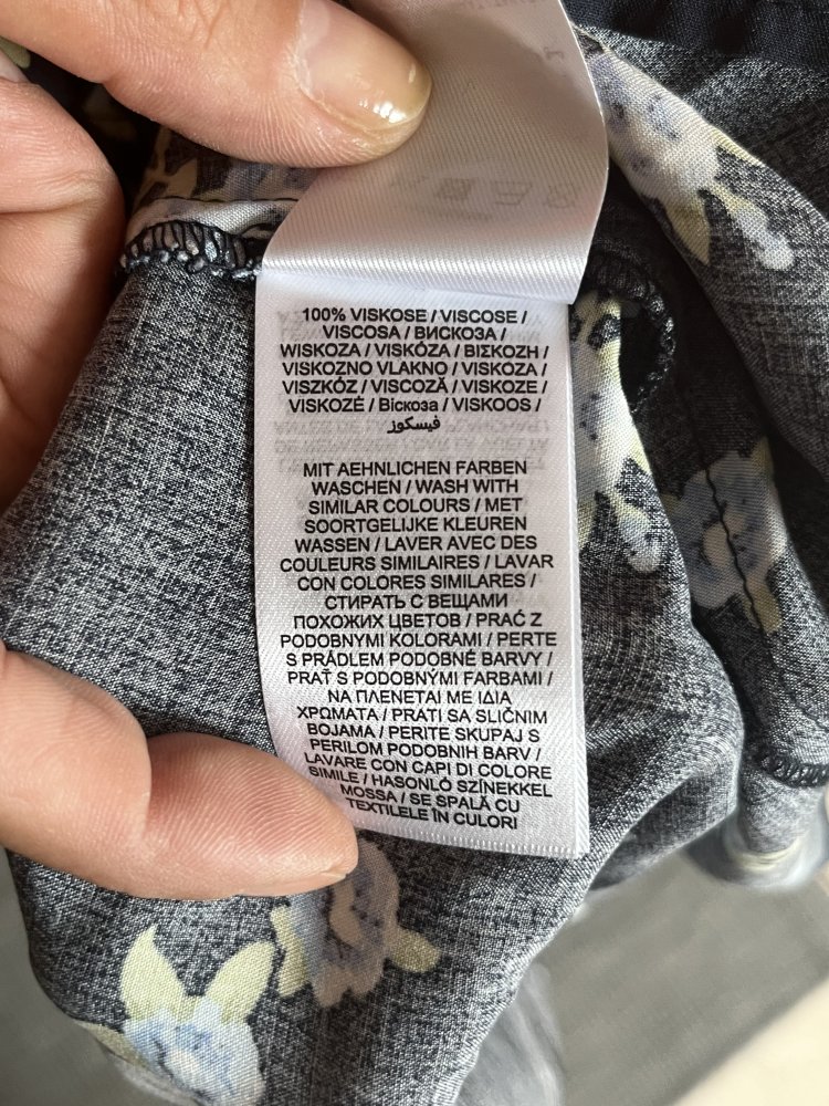 Jake's Sommer Maxikleid Gr.36 dunkelblau mit Blümchen