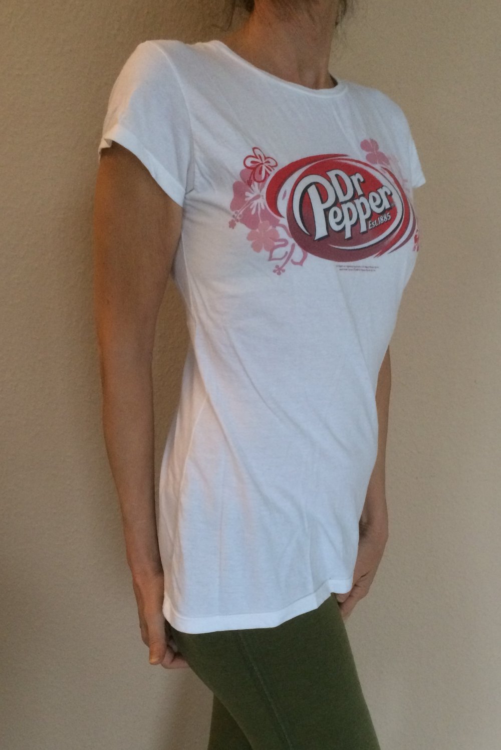Dr. Pepper T-Shirt Gr.S aus den USA weiß mit Logo