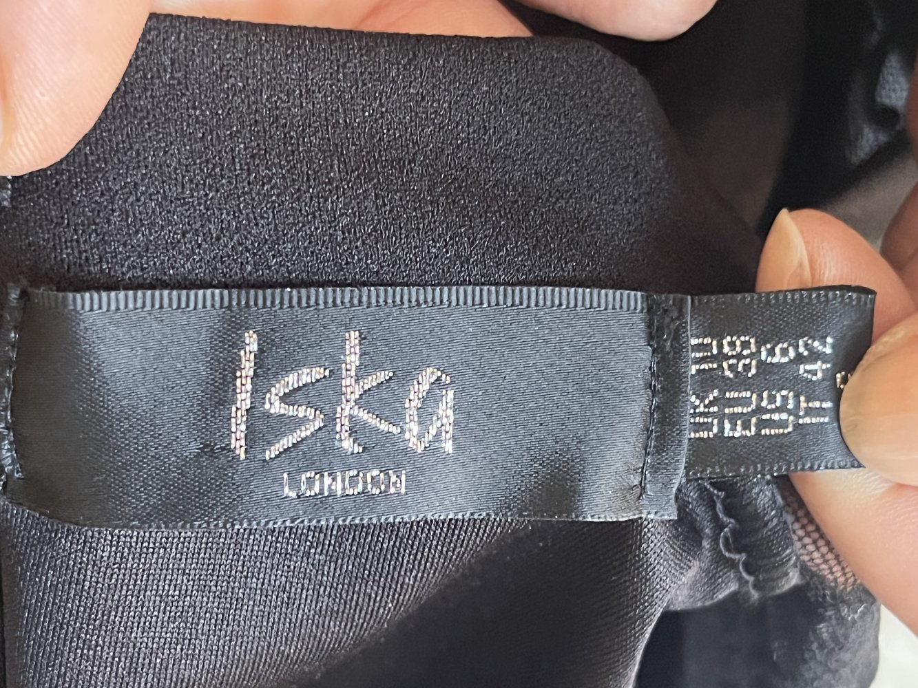 Iska London sexy Cocktail Kleid Gr.38 schwarz mit Spitzeneinsätzen