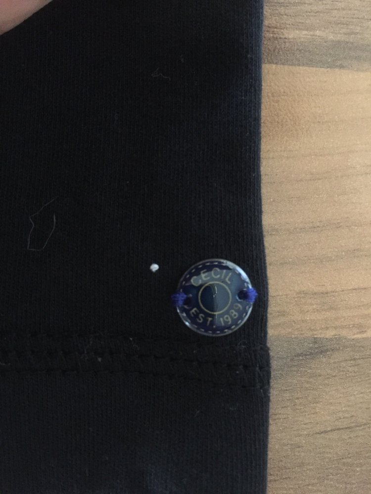 Cecil Basic Trägerhemd Gr.S schwarz blickdicht Baumwolle Neu