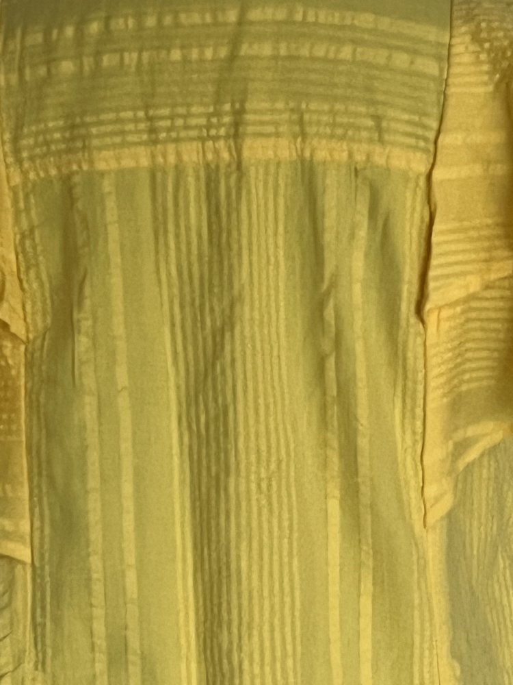 Esprit luftiges Sommerkleid Gr.XS mit eingenähtem Unterkleid Sonnengelb, Volants Ärmel,