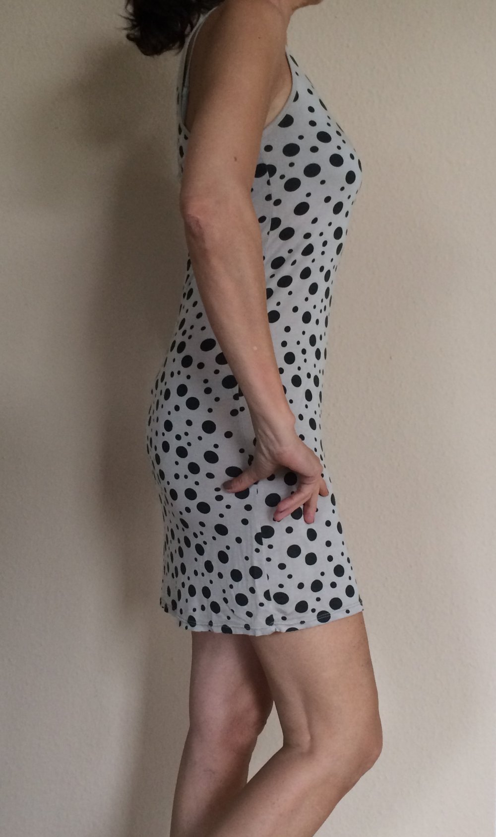 H&M Strandkleid, Tanktop Kleid, Sommerkleid, Tanktop Kleid Hängerchen gepunktet