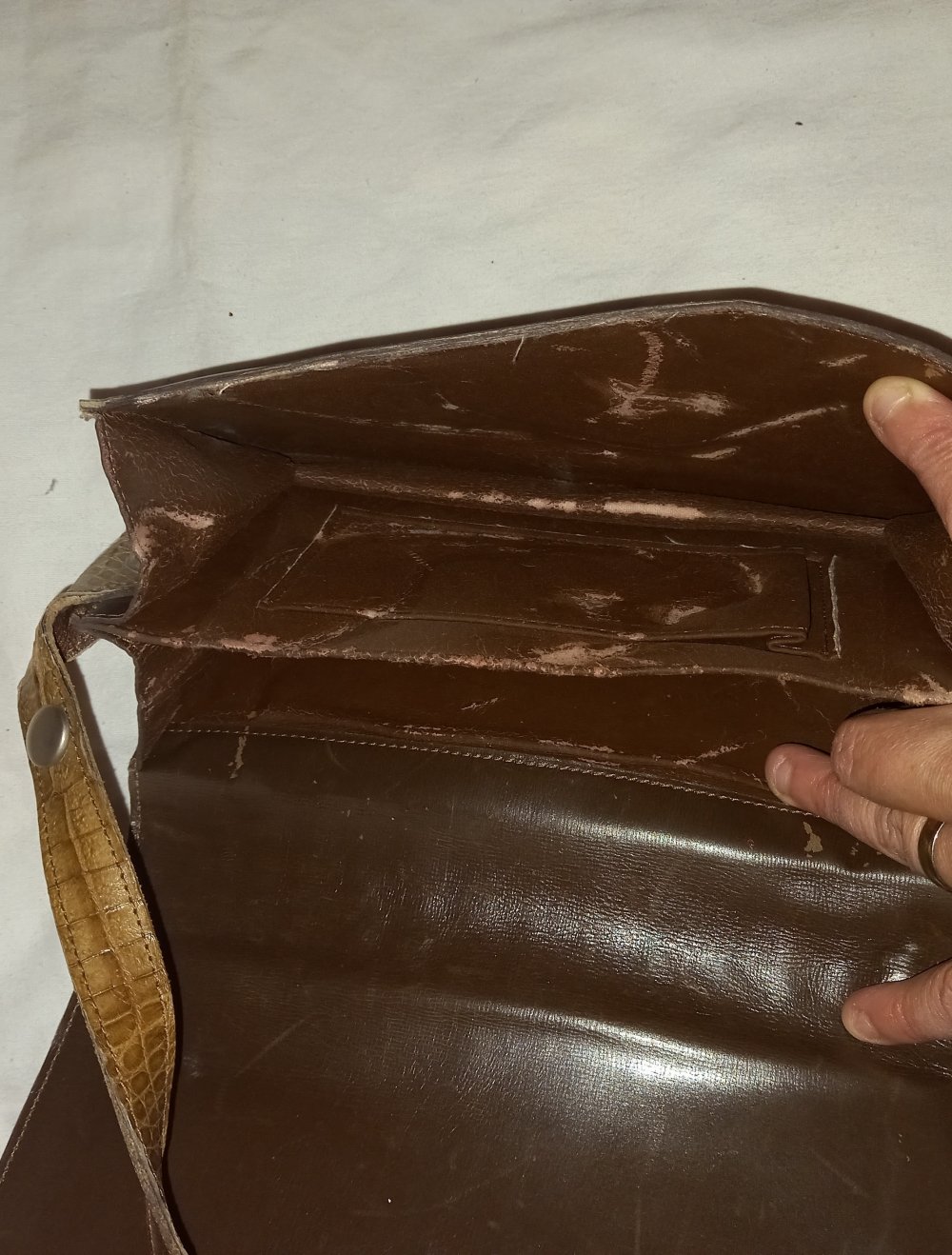Retro Schlangen Optik Handtasche