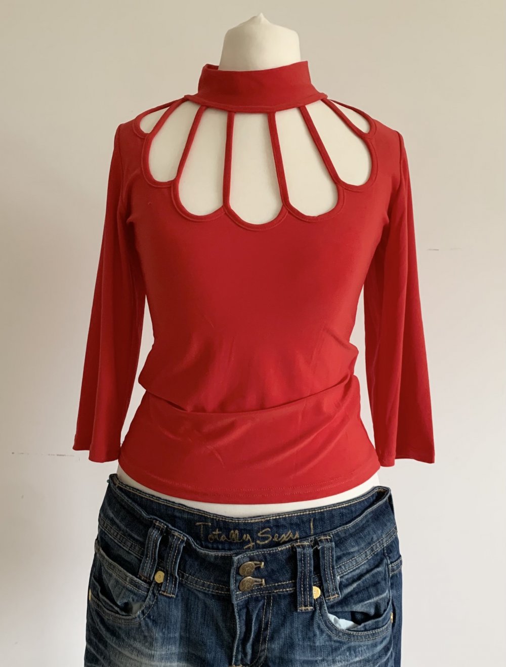 knallrotes y2k 2000 Retro Vintage Shirt