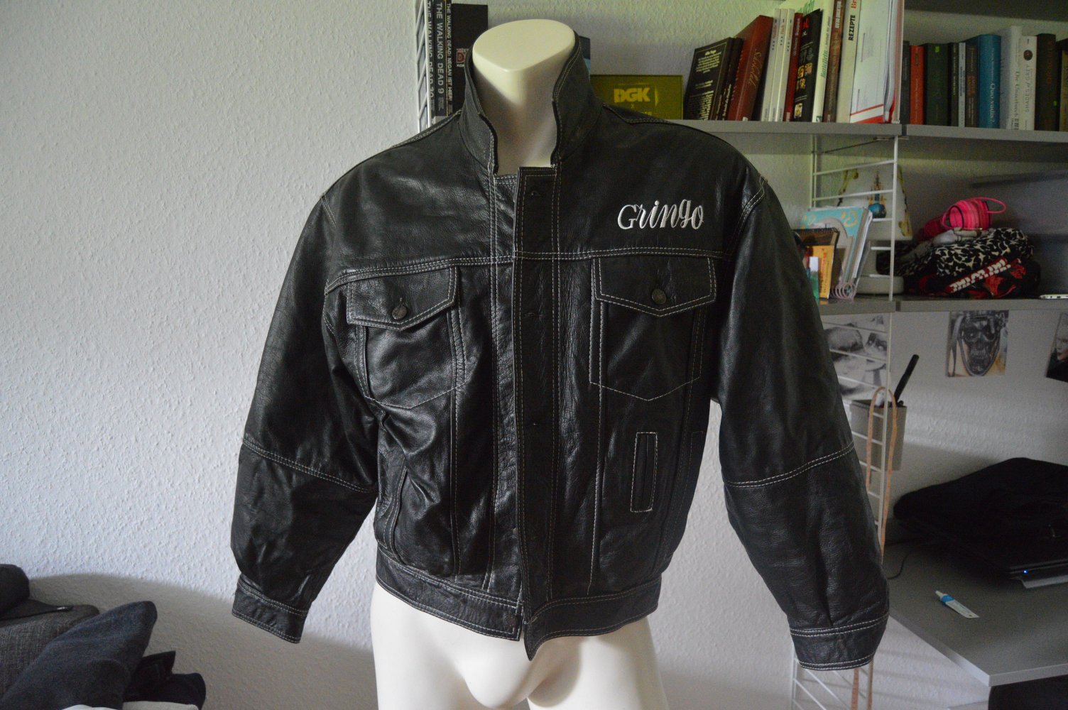 Vintage Lederjacke gr.M von Gringo jacke biker