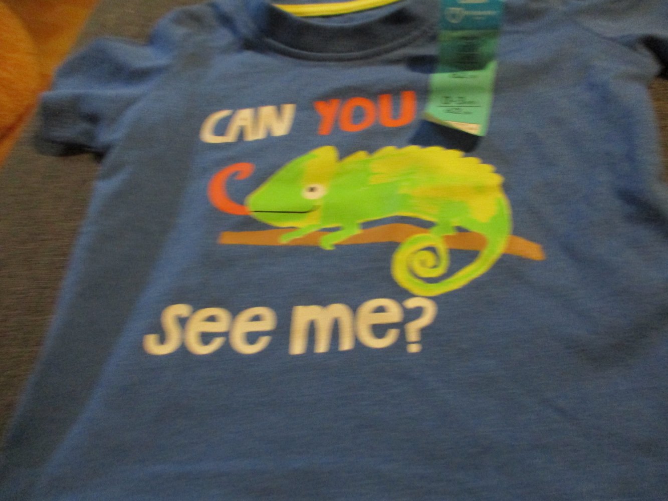 neu, t-shirt, gr. 62, blau, druck, spruch, drückknöpfe