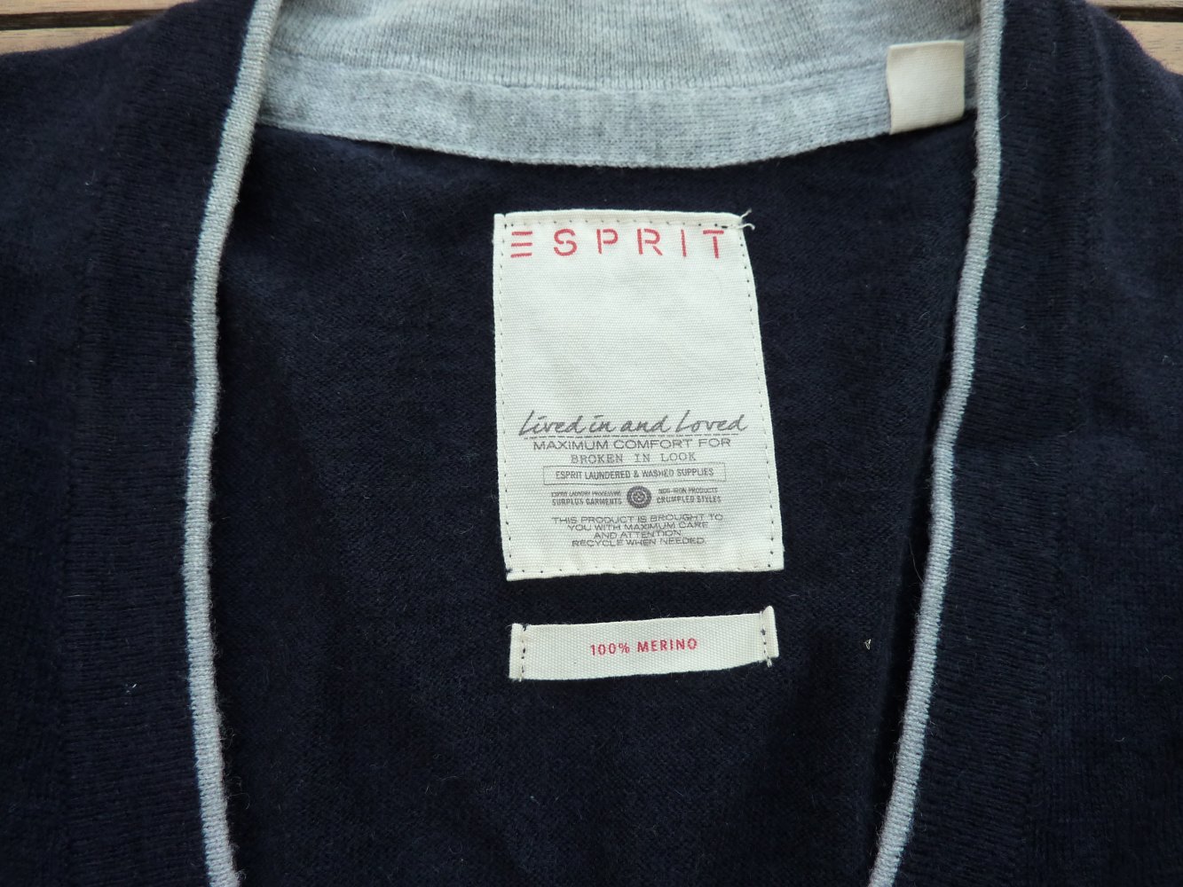 Esprit Cardigan Merinowolle Gr. L