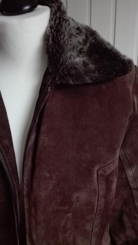 Braune Echtleder Jacke