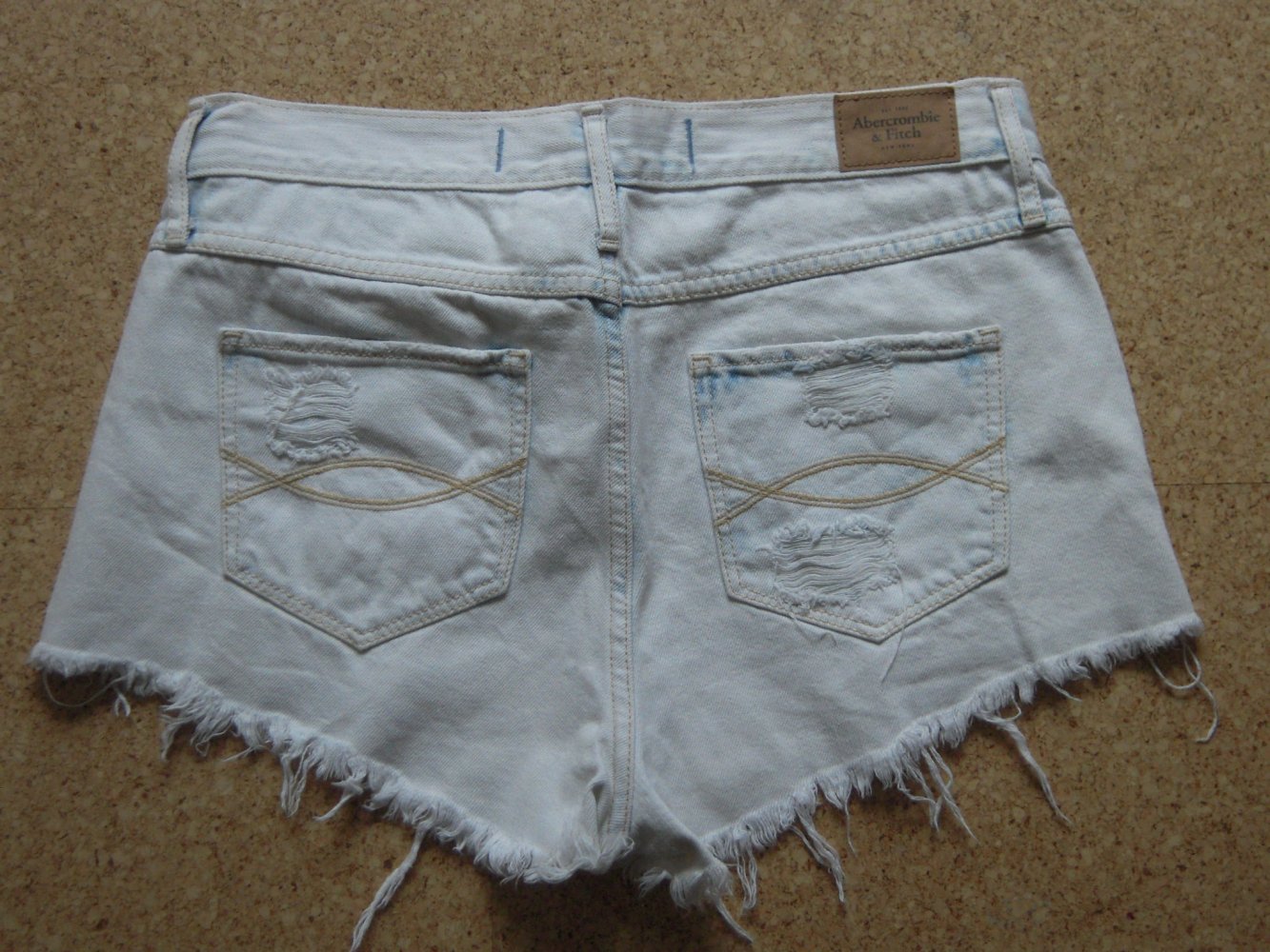 Jeansshorts Hotpants Spitze Perlen