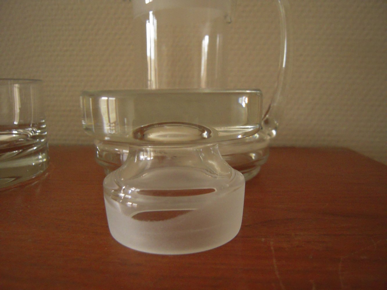 Karaffe + Schale Glas Rum Kluntjes