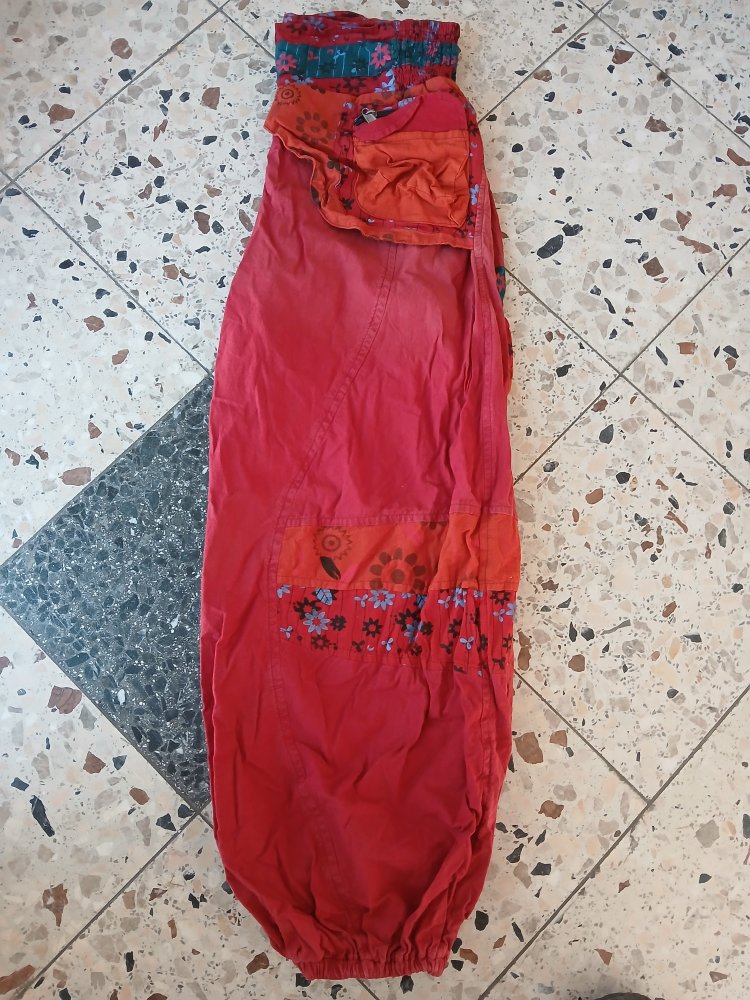 Bunte Hippiehose auch Strandhose Wellnesshose 