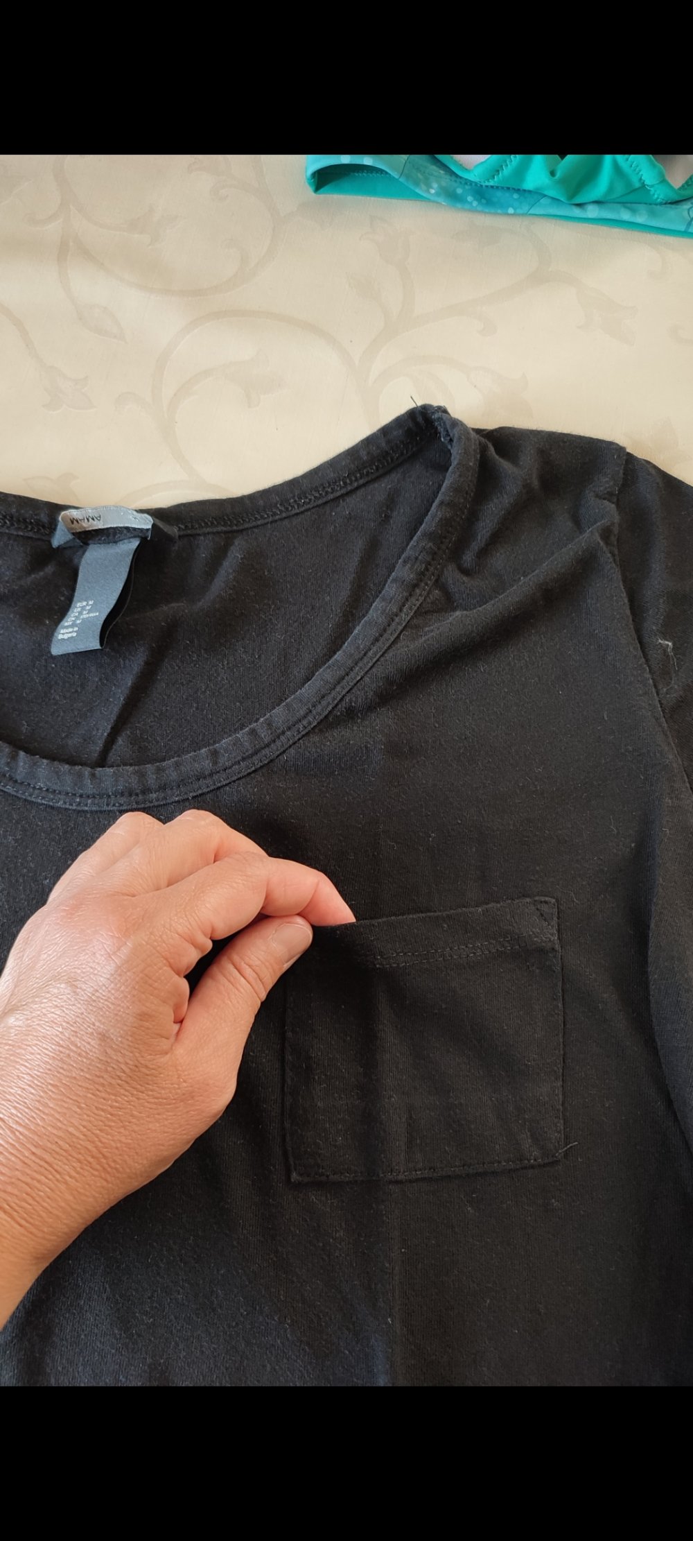 Set aus zwei Schwangerschaftsshirts mit Brusttasche