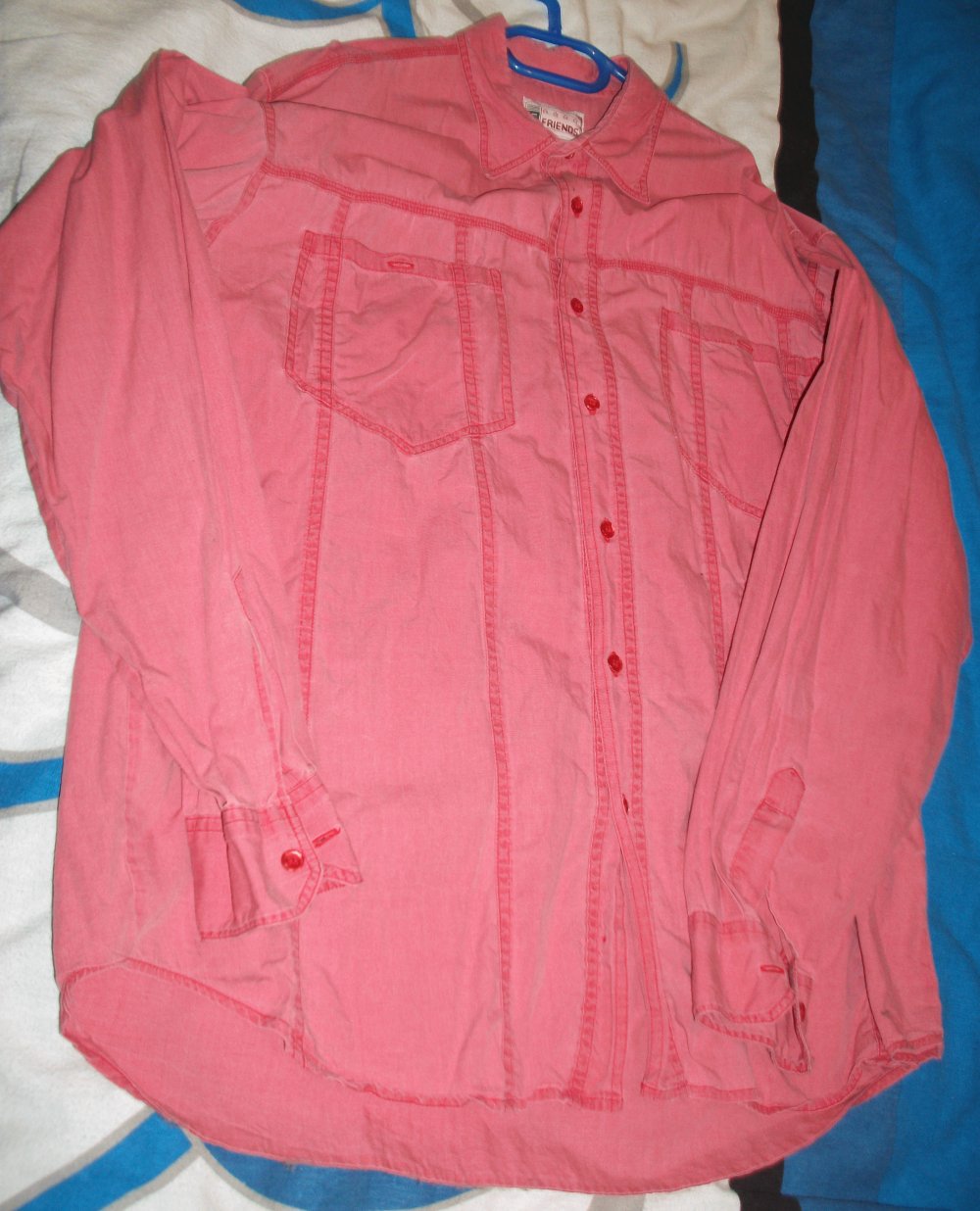 2 Baumwoll Hemden mit langem Arm Gr. 41-42 oder L