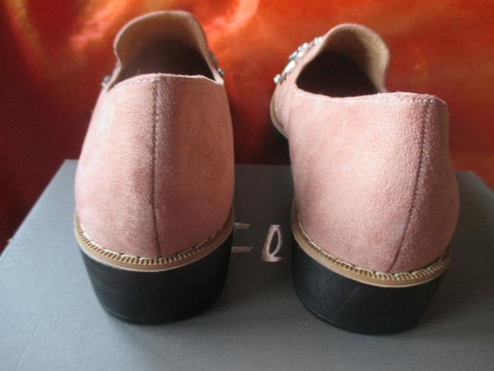 NEU im Original Karton * Blumen * Blüten * Swarovski * Glitzer Strass * Kristalle * Stickerei * Velours Leder * Slip One * Schlupf * Slipper * Loafer * Mokkasin * Schuhe 
