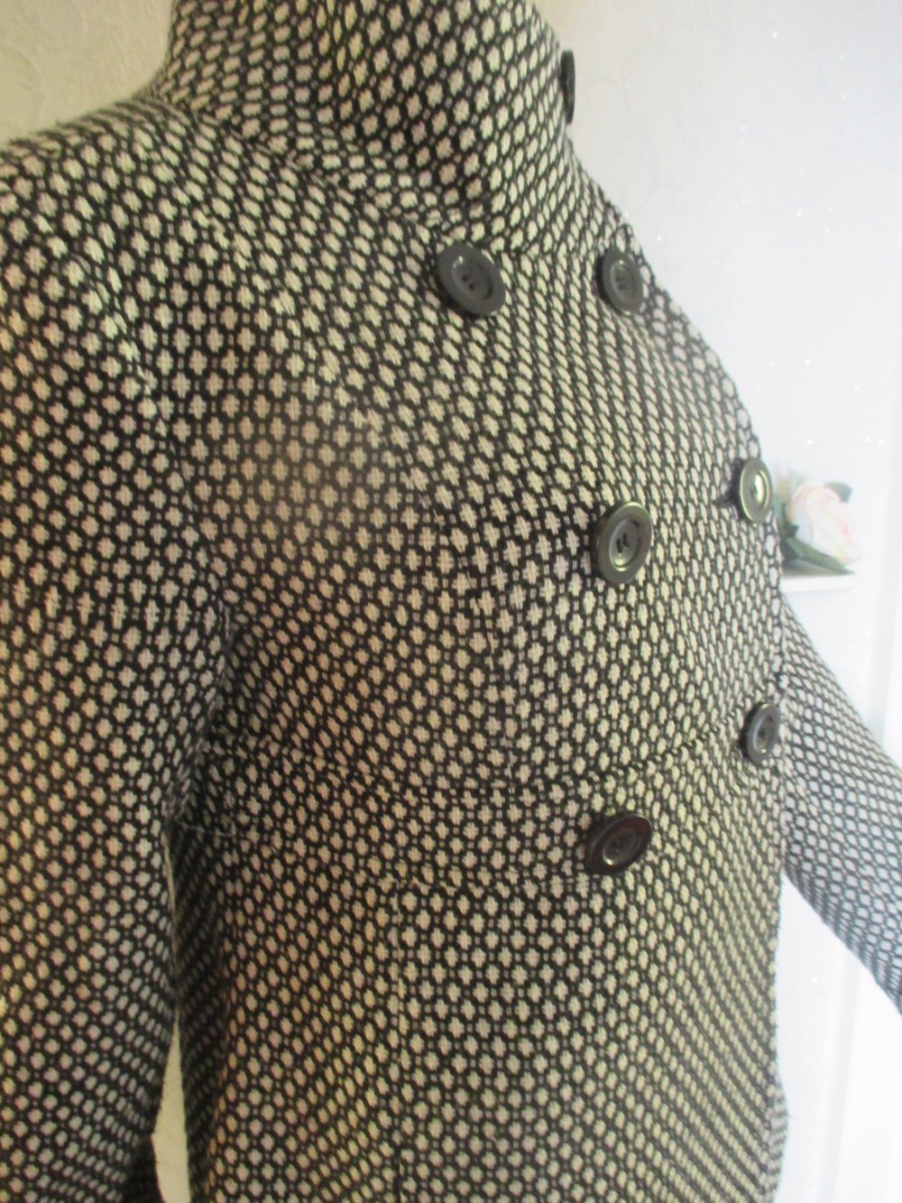 NEU * Retro * Vintage- Style * Punkte * Polka Dots * Wolle * Jacke 