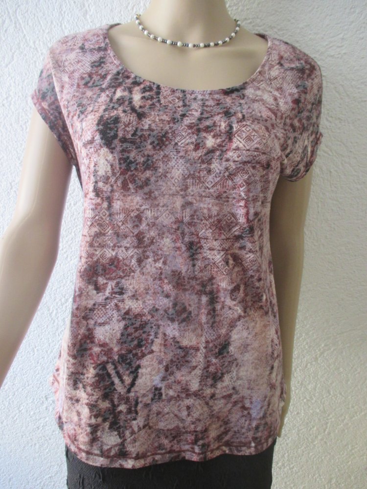 NEUw * Shabby * Grafik * Inka * Snake * Boho * Ethno- Print * Kurzarm * T- Shirt 
