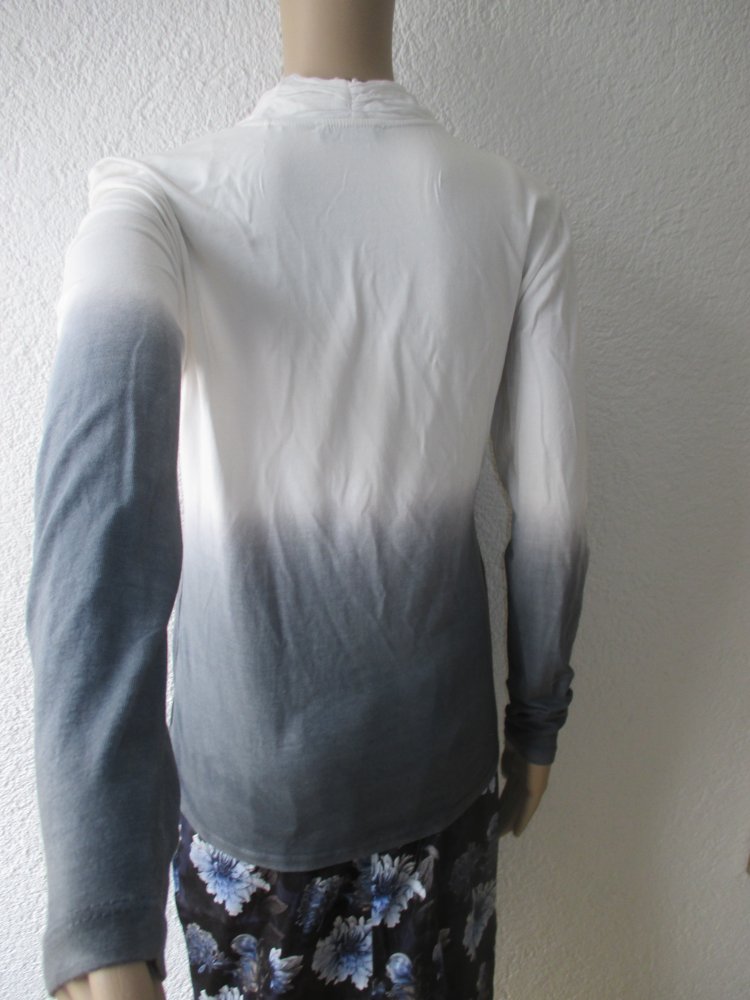  NEU * Silber Nieten * Flower- Power * Blumen * Blüten- Ranken * Blouson * Longsleeve * Langarm * T- SHIRT 